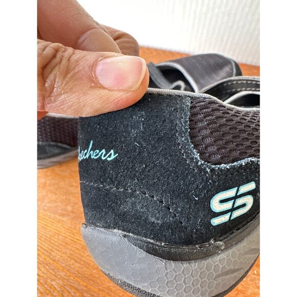 Skechers Women Relaxed Fit Memory Foam Bikers Sneakers Black New Size 6 / Eur 36 - Picture 8 of 13